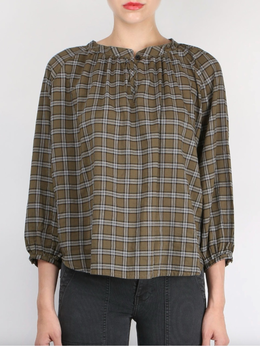 The Great The Wildflower Top Plaid